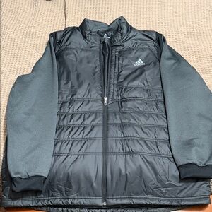 Adidas Men's Charcoal Puffer Jacket